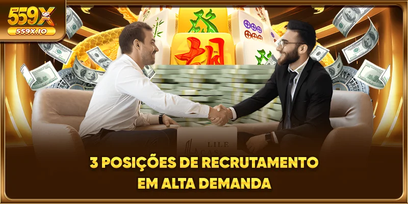 3 posições de recrutamento em alta demanda