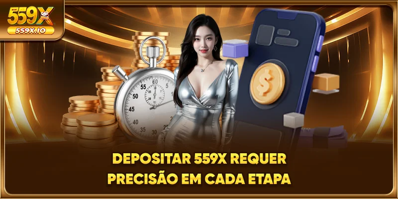 Depositar 559X requer precisão em cada etapa