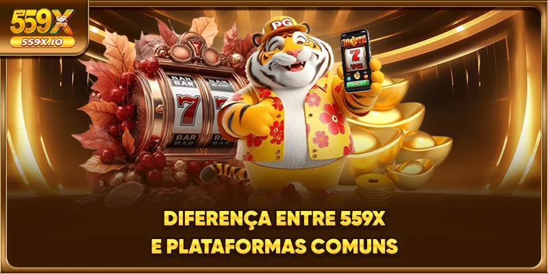 Diferença entre 559X e plataformas comuns
